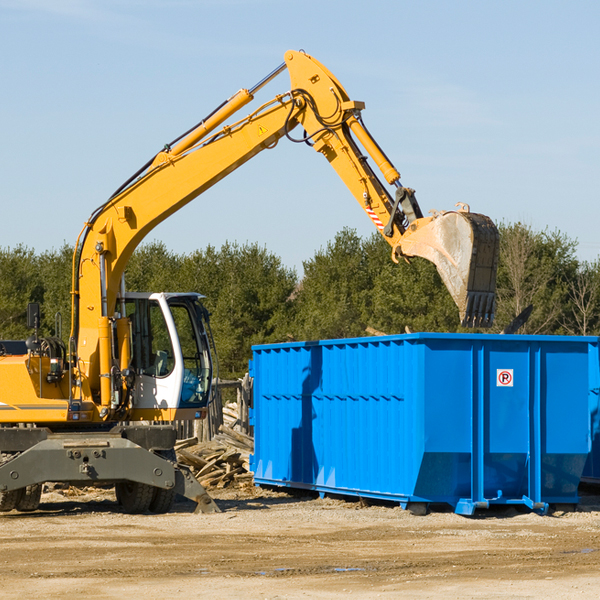 are there any restrictions on where a residential dumpster can be placed in Mount Bethel